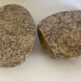 Pair of stone book clamts