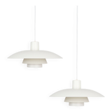 Pair of 2 vintage PH 4/3 lamps by Poul Henningsen, Louis Poulsen, 1966
