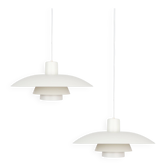 Paire de 2 lampes vintage PH 4/3 par Poul Henningsen, Louis Poulsen, 1966