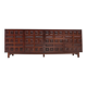 Vintage Spanish brutalist sideboard credenza