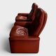 Pair of reclining lounge chairs DS 50 De Sede – Cognac Leather