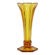 Small Luxval Vase Amber Américain 1935 VSL Art Deco