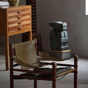 Arne Norell, Pair of "Sirocco" Safari armchairs in ash and green leather, 1960s.