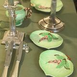 Carlton ware set plates green foxglove