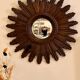 Vintage sun mirror in resin