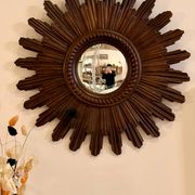 Vintage sun mirror in resin