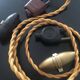 Antique jug lamp stand, color cable of your choice, vintage switch