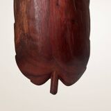 XXL wooden pocket tray in the shape of a leaf