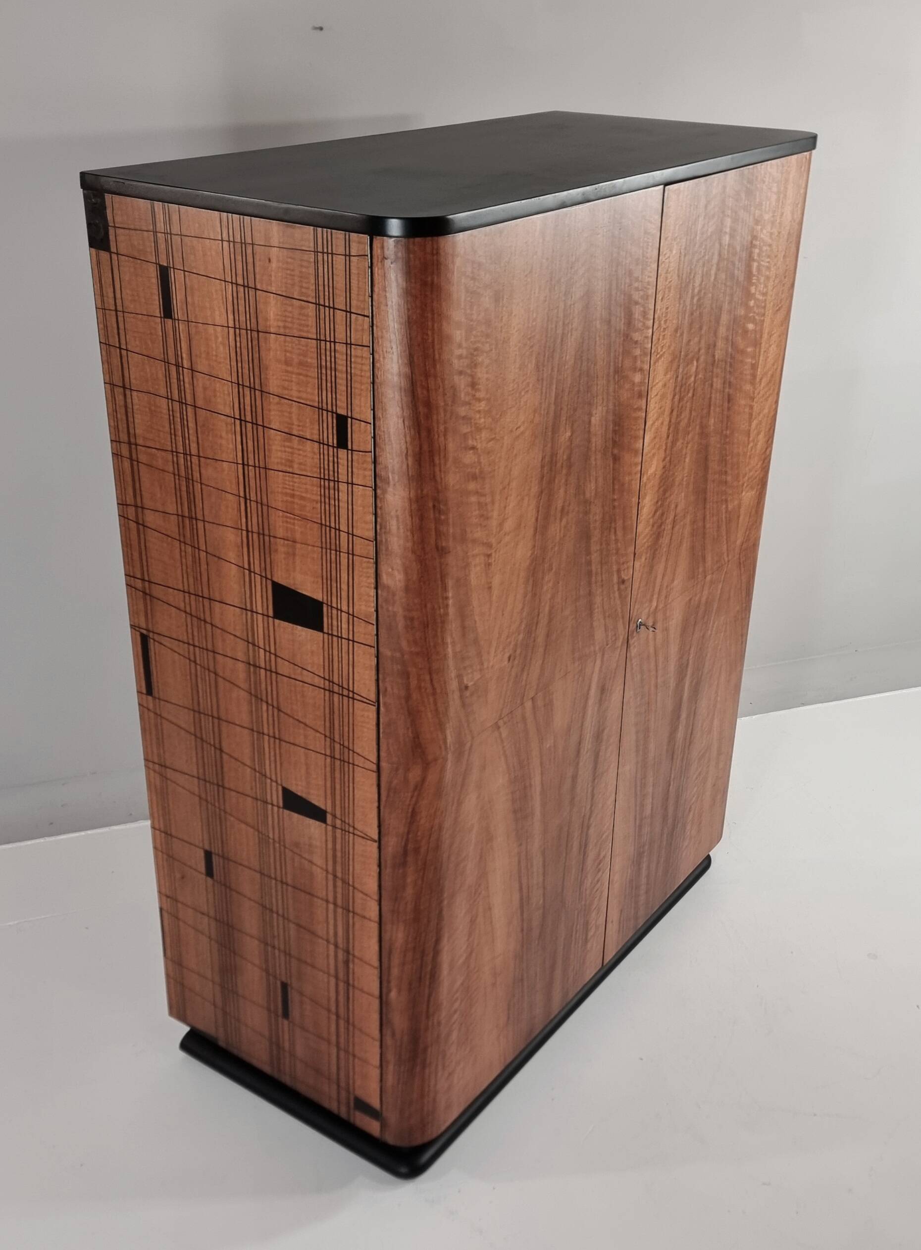 Vintage Walnut Wardrobe, 1960s