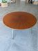 Vintage German round coffee table in sun veneer – W. Germany, an