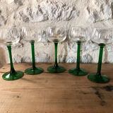 Antique white wine glasses