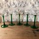 Antique white wine glasses