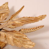 Ceiling lamp flower golden leaves