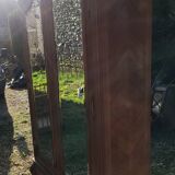 grande ancienne armoire miroir tiroir secret chapeau gendarme style louis xv