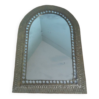 Miroir oriental en laiton