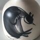 Ceramic lamp foot signed vintage 50 years