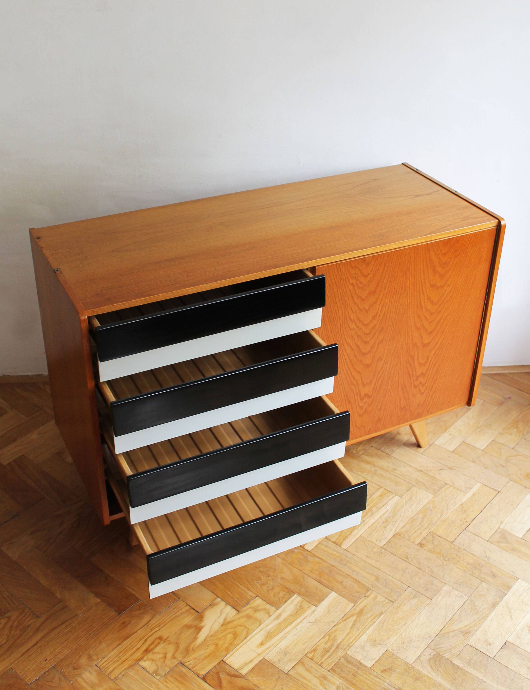 Original 1960s U-458 Sideboard by Jiří Jiroutek, Czechoslovakia