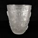 Vase "Cherubs" vintage glass pressed