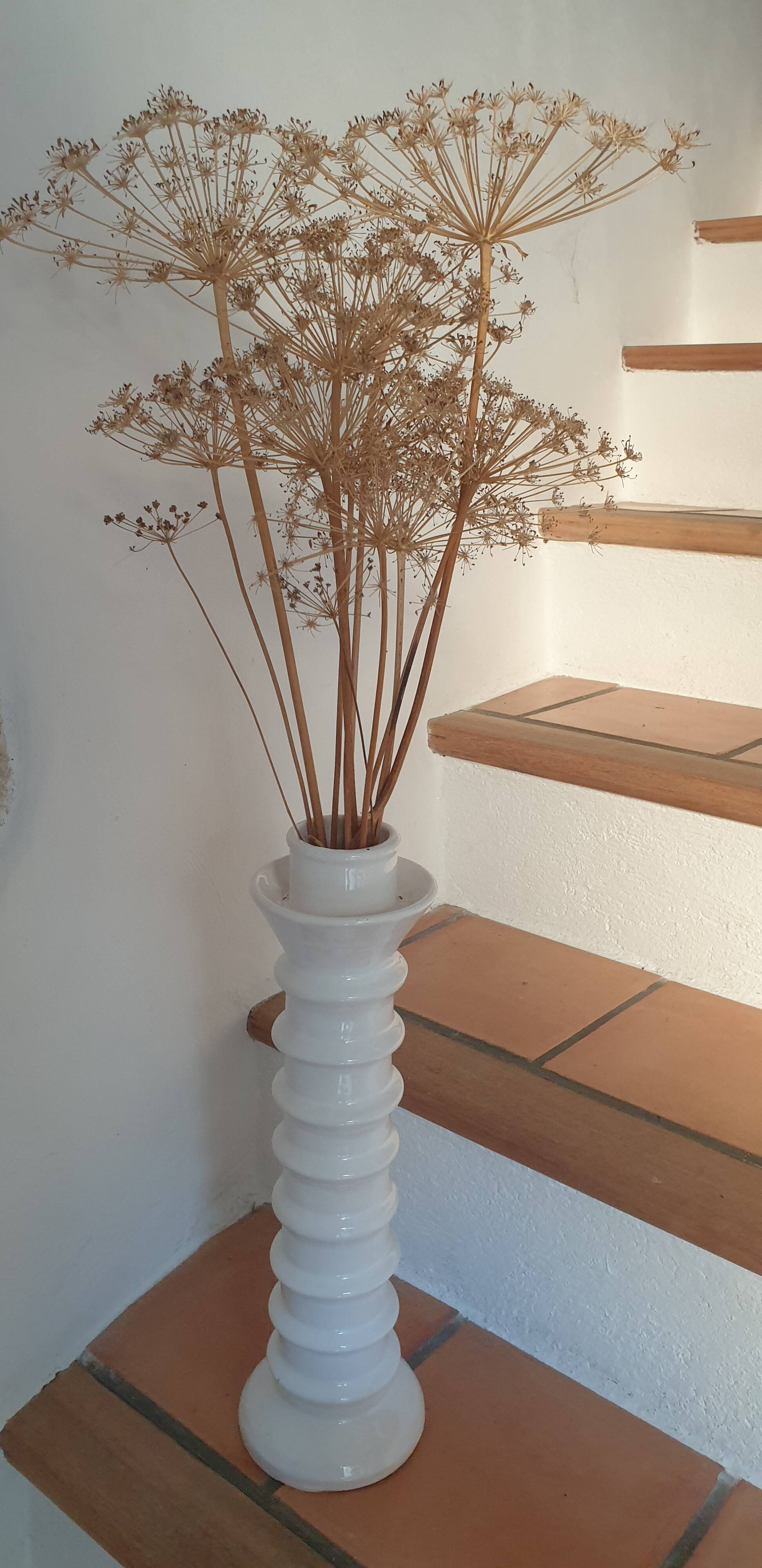 Large ceramic candle holder