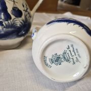 Rare Lunéville Art Deco tea set with Japonisme inspiration, 27 pieces.