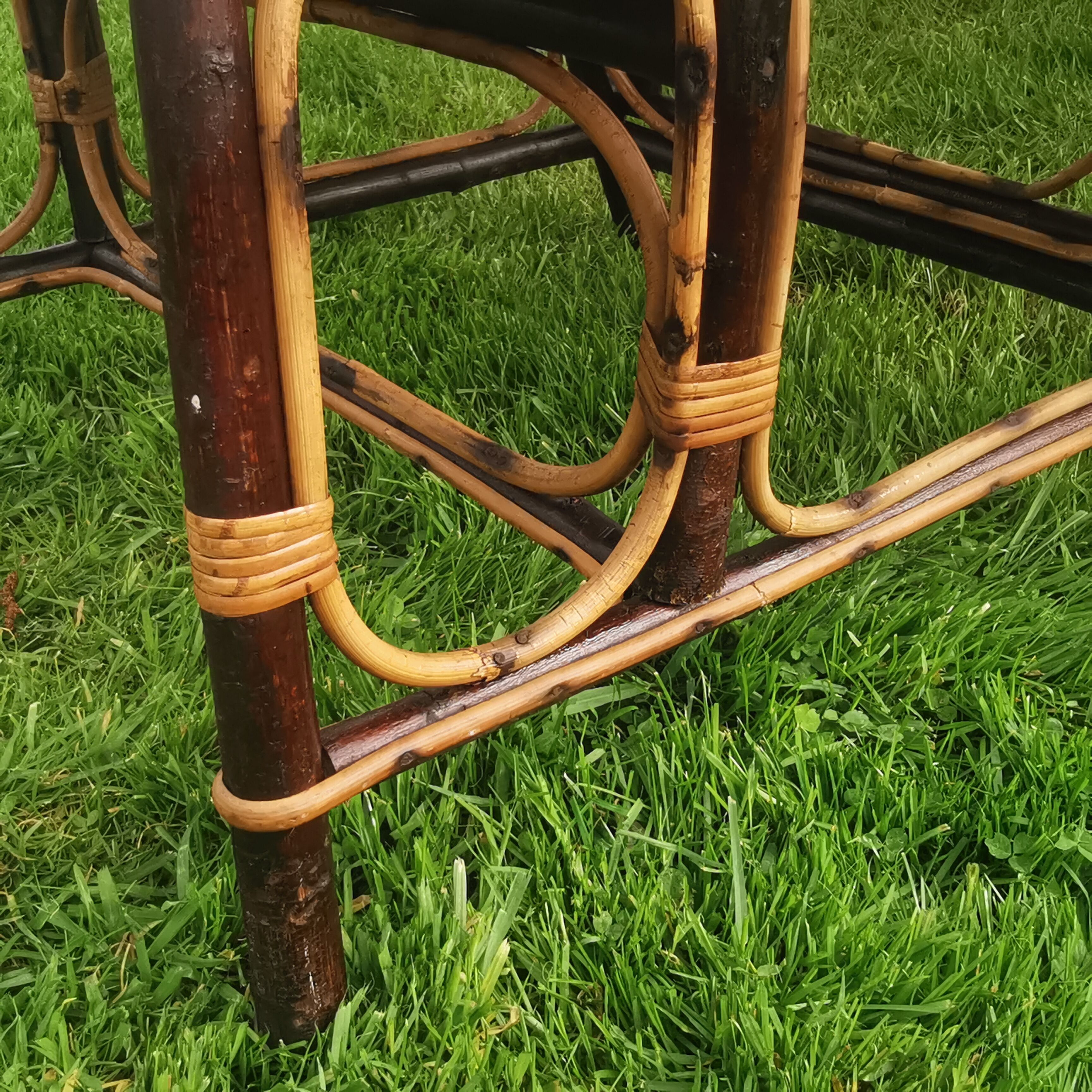 Chaise longue en rotin