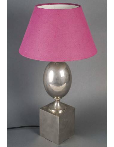 Lampe de table par l’artiste Philippe Barbier, XXème siècle.