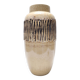 Handmade Beige and Black Glazed Ceramic Vase, Germany