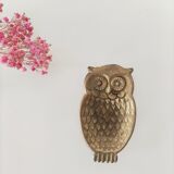 Brass owl ashtray