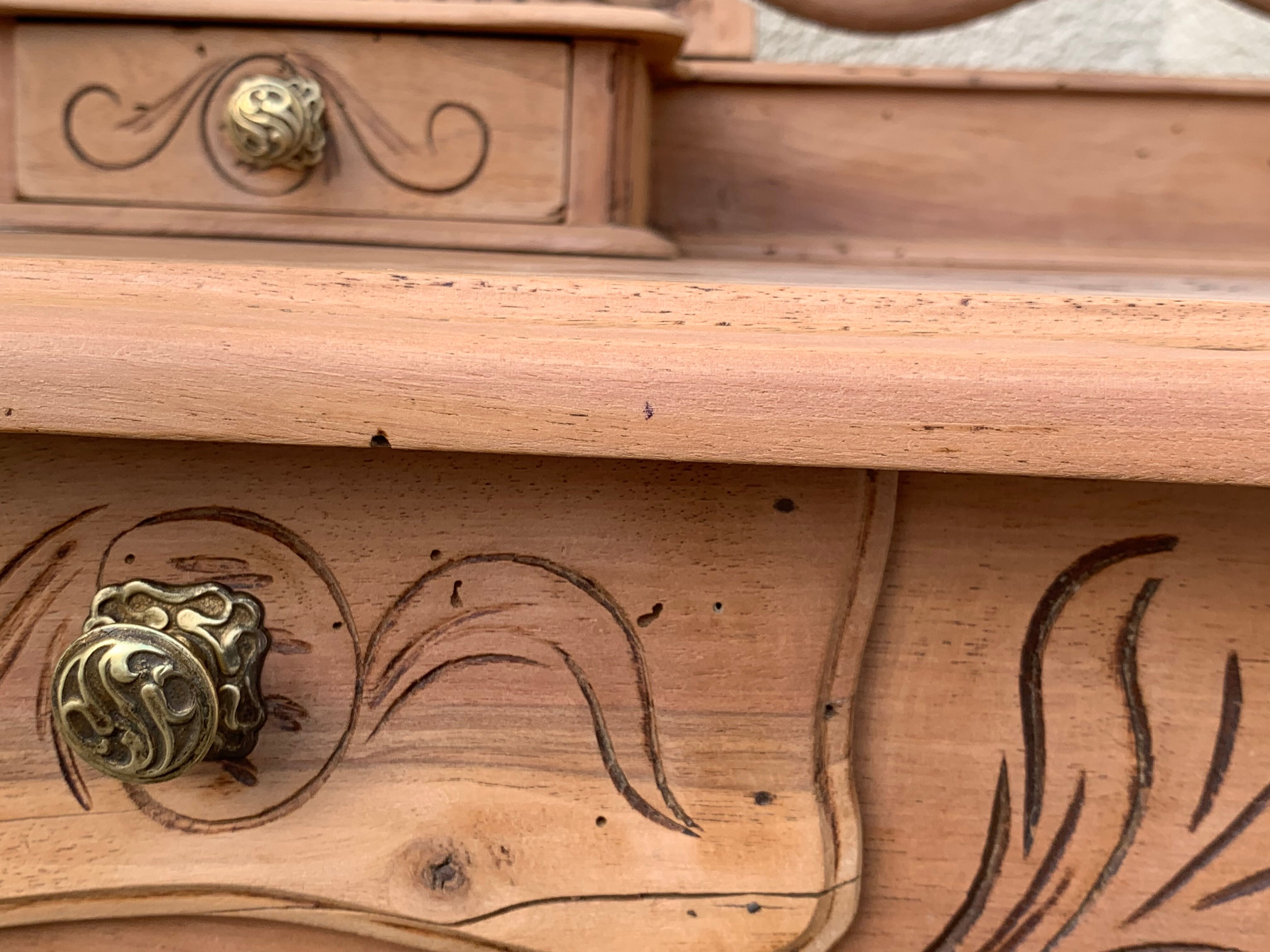 Dressing table raw wood 1900