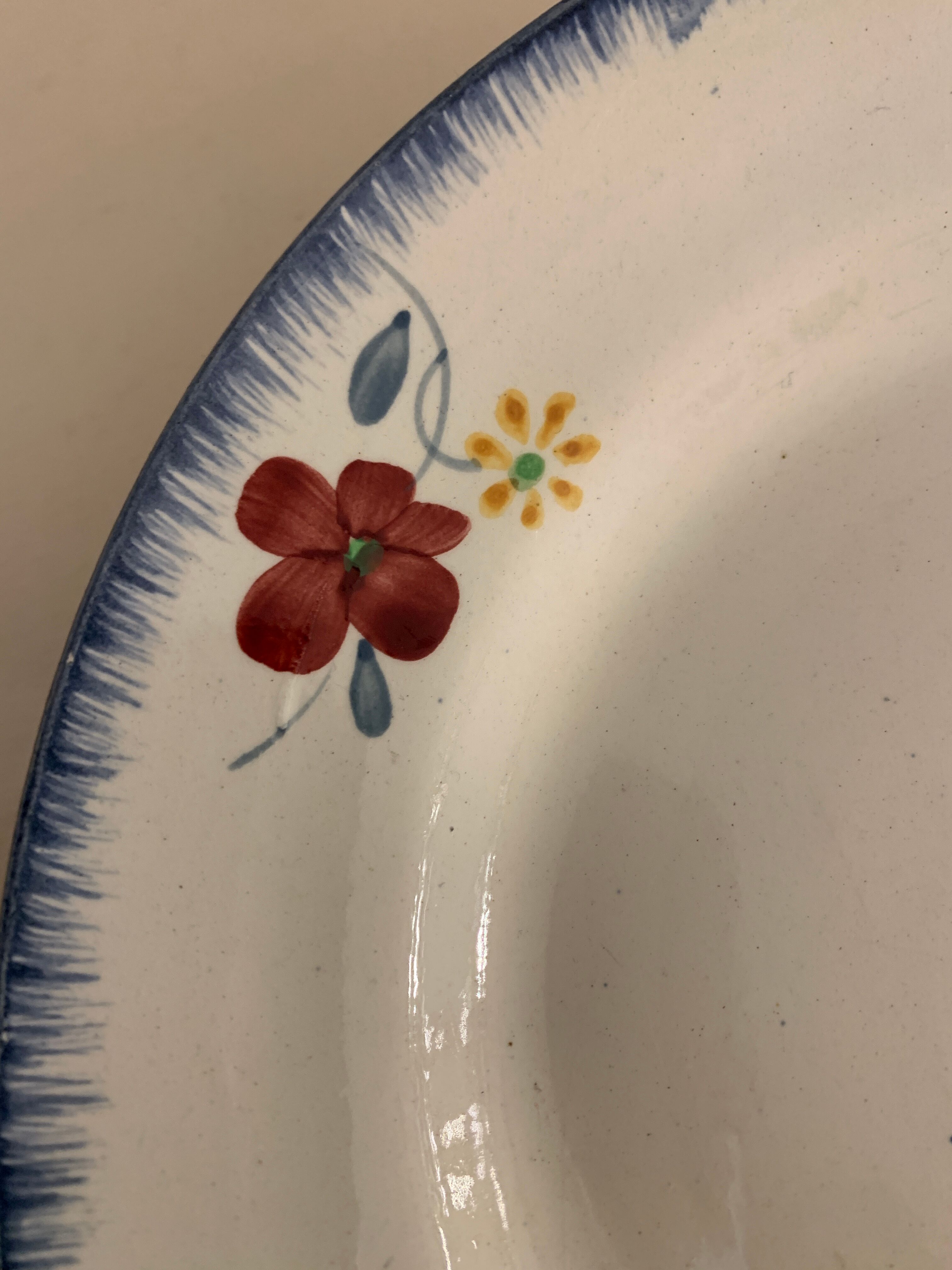 5 flat plates Mary Lou, Digoin Sarreguemines