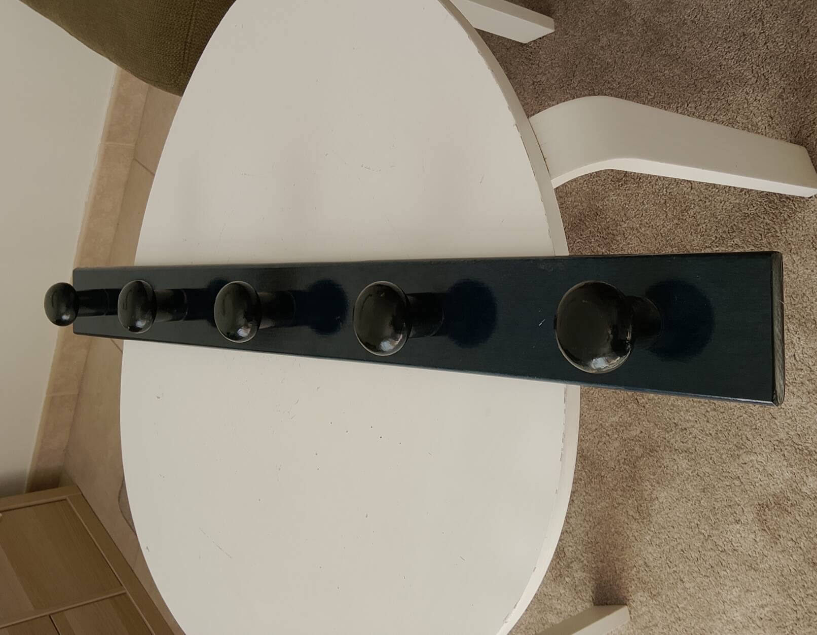 Vintage 1960s wall coat rack