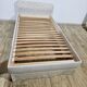 Vintage Upholstered Single Bed with Mattress and Frame 100x190 cm, 60s/70s