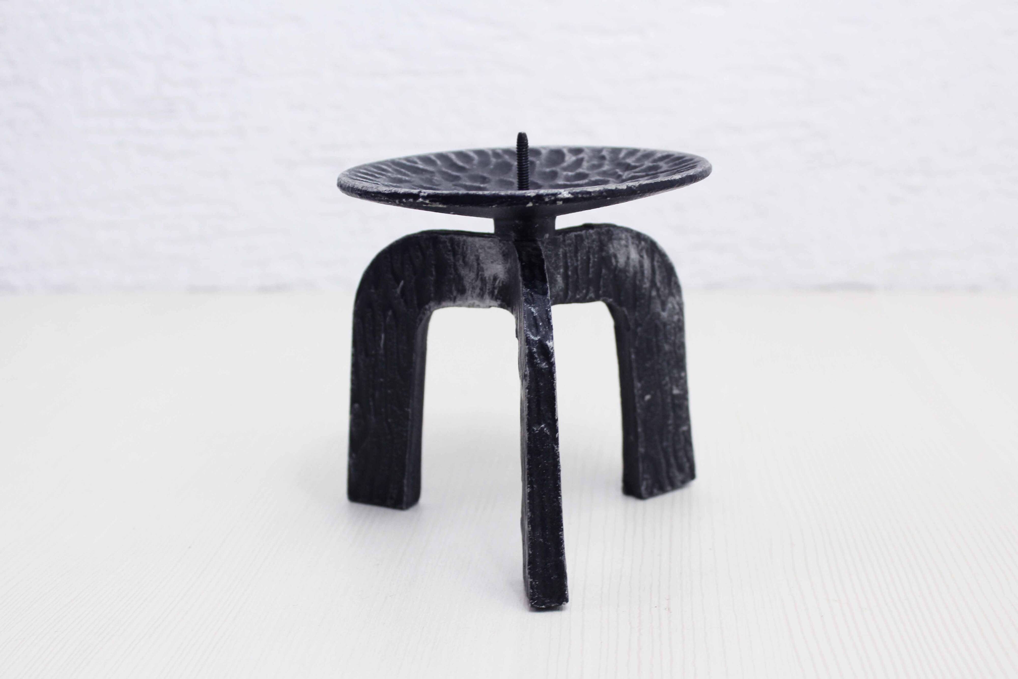 Vintage brutalist candle holder