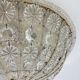 Large crystal Banci Italy ceiling lamp, 1960s