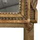 Petit miroir de dame Louis XVI en bois sculpté et doré