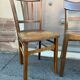 4 chaises bistrot dépareillées bois courbé