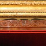 18th Century French Hand Carved Mahogany Upholstered Sofa in the style of George Jacob