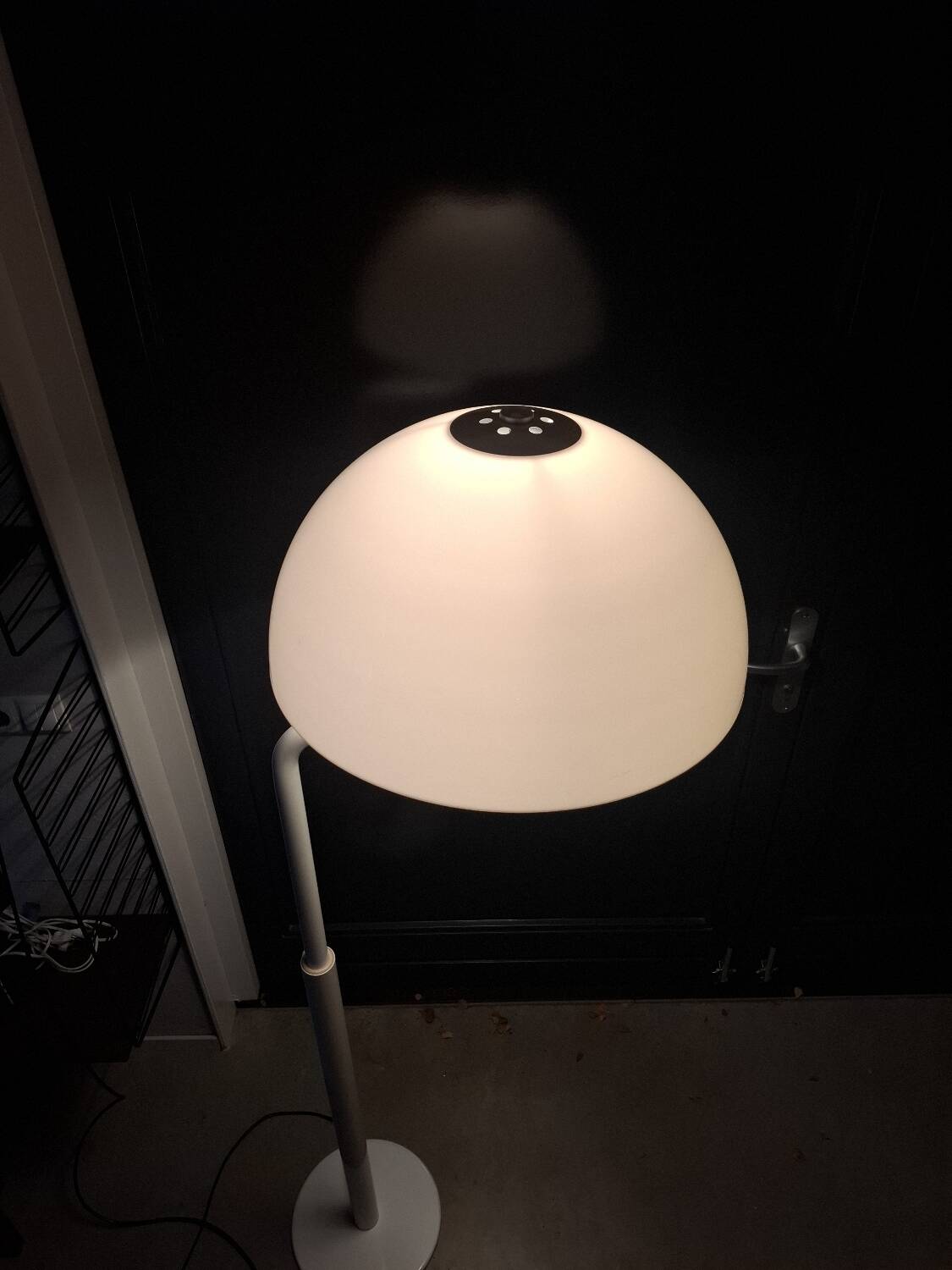 Lampe de sol vintage en forme de champignon