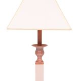 small Classic Greek Pink Marble table lamps 1980s Italy