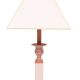 small Classic Greek Pink Marble table lamps 1980s Italy