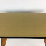 Coffee table in formica compass legs vintage 60