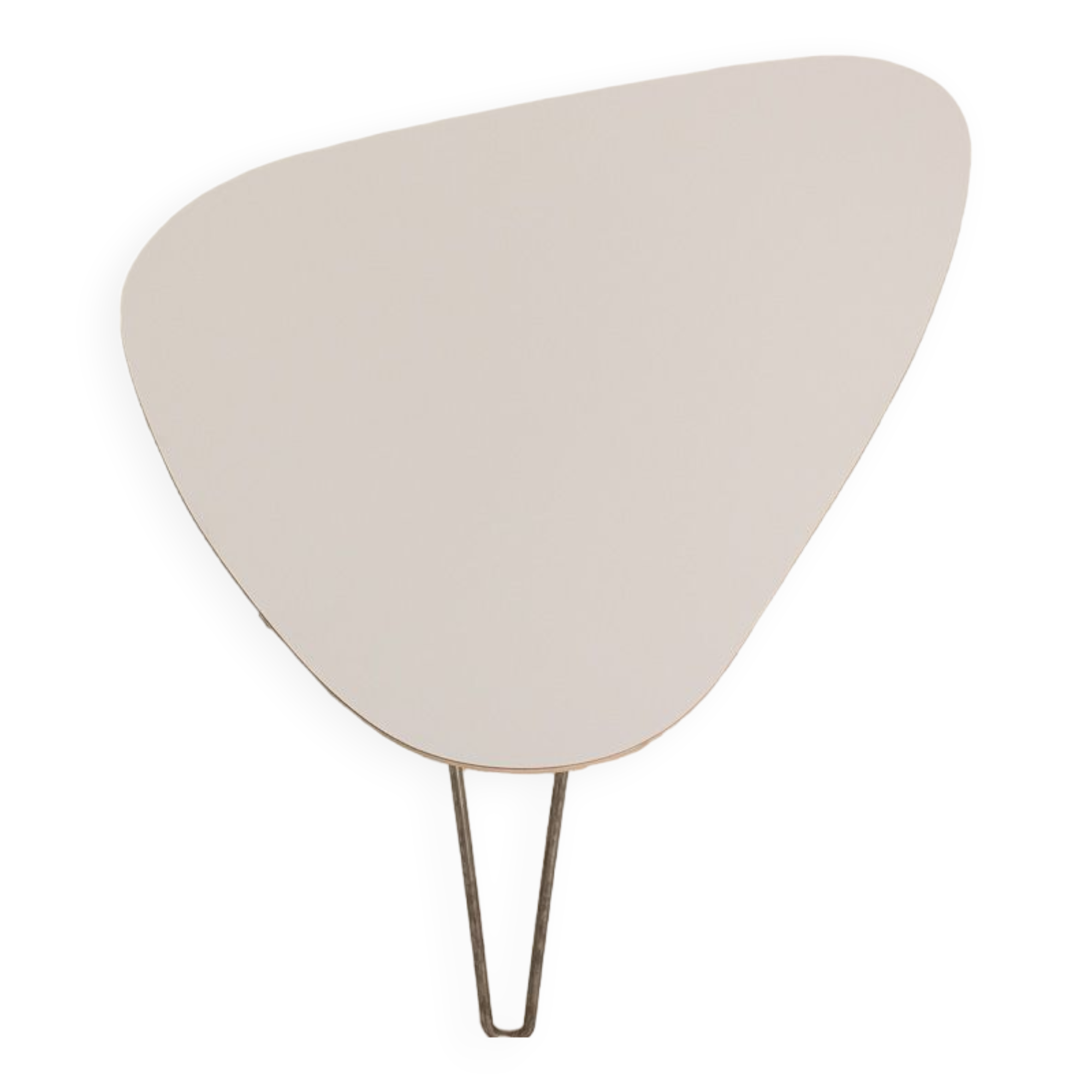 Coffee table classic format light gray laminate (95x63cm)