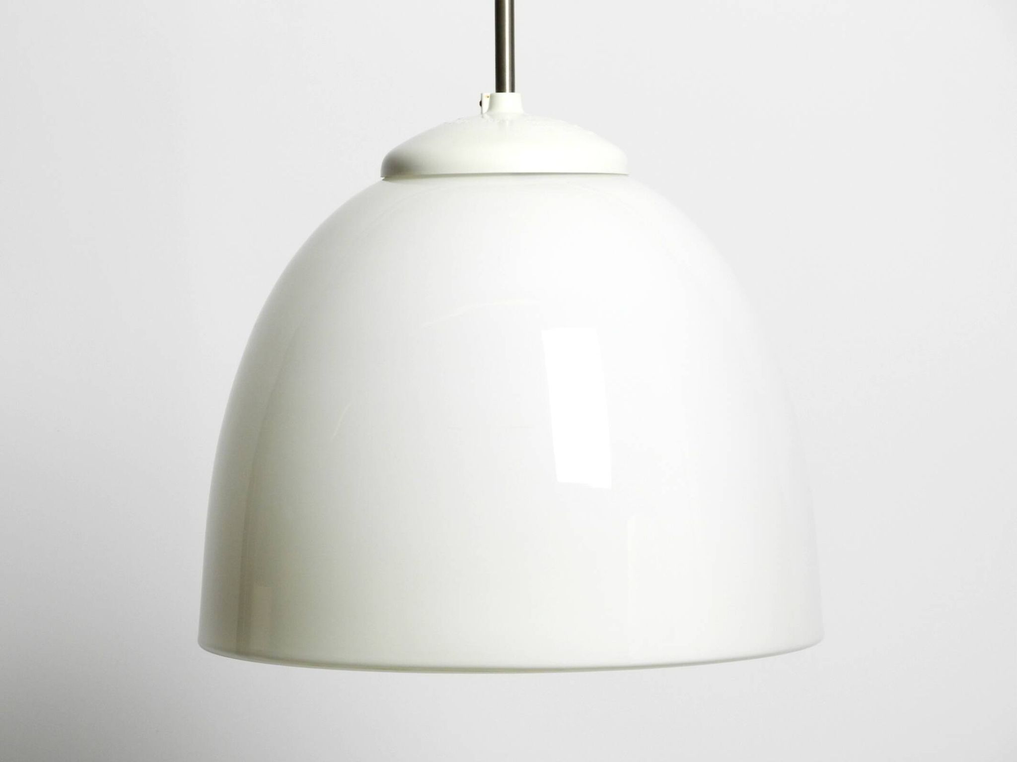 Beautiful large original Mid Century Bauhaus opal glass ceiling lamp