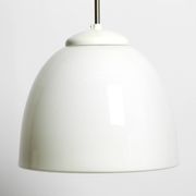 Beautiful large original Mid Century Bauhaus opal glass ceiling lamp