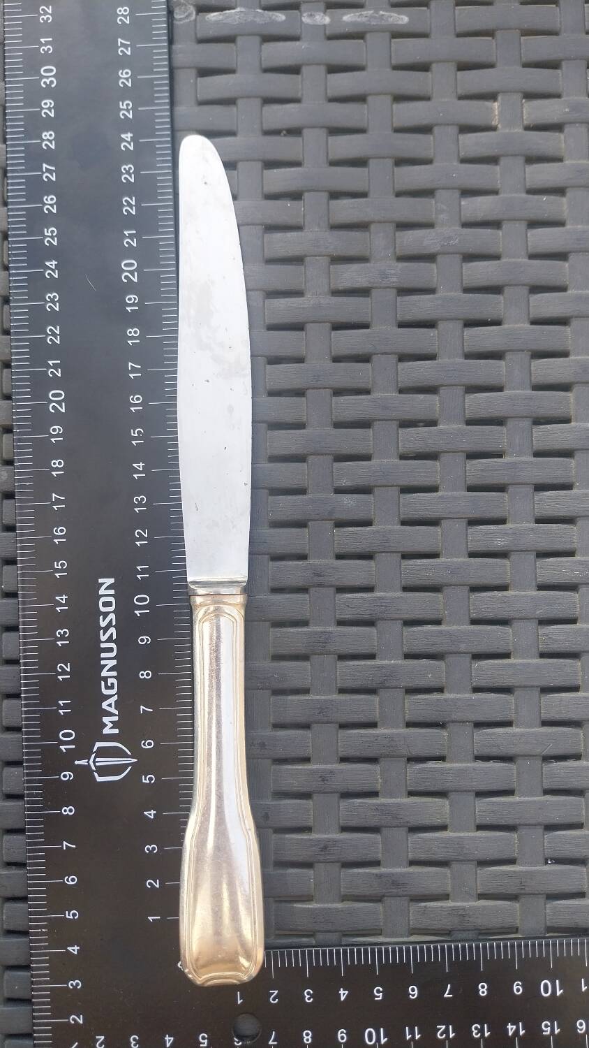 Set of silver metal knives - François Frionet