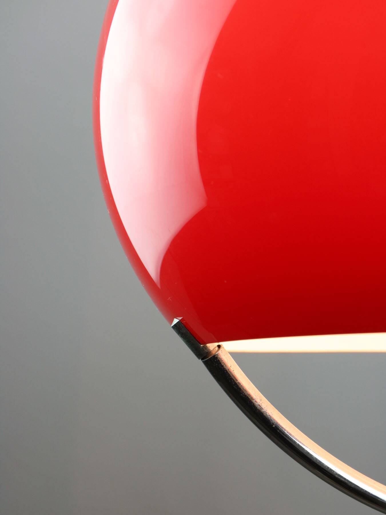 Space Age Italian Red Jolly Pendant Lamp from Guzzini