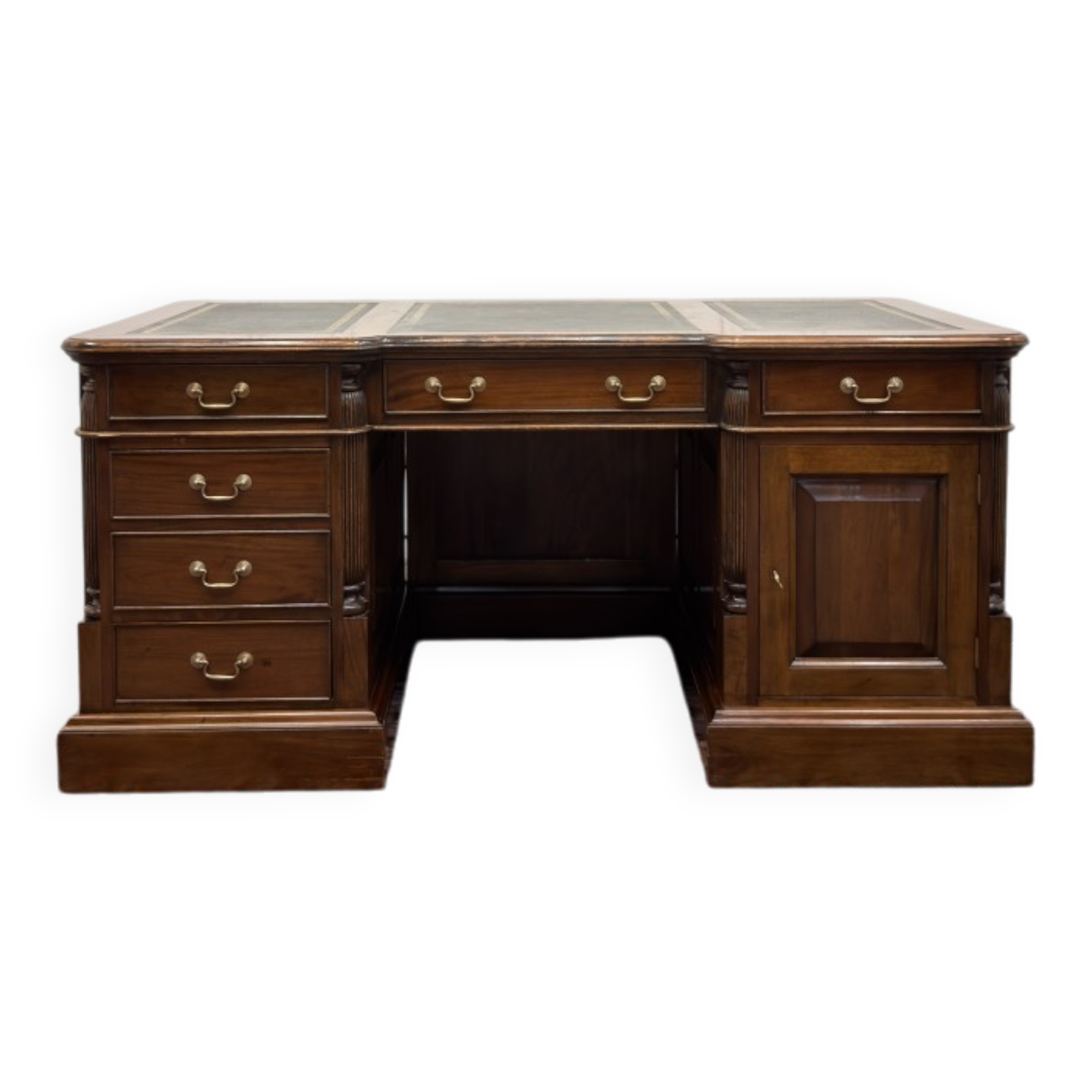 Classic English Chesterfield Desk with Backboard