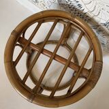 Rattan pouf