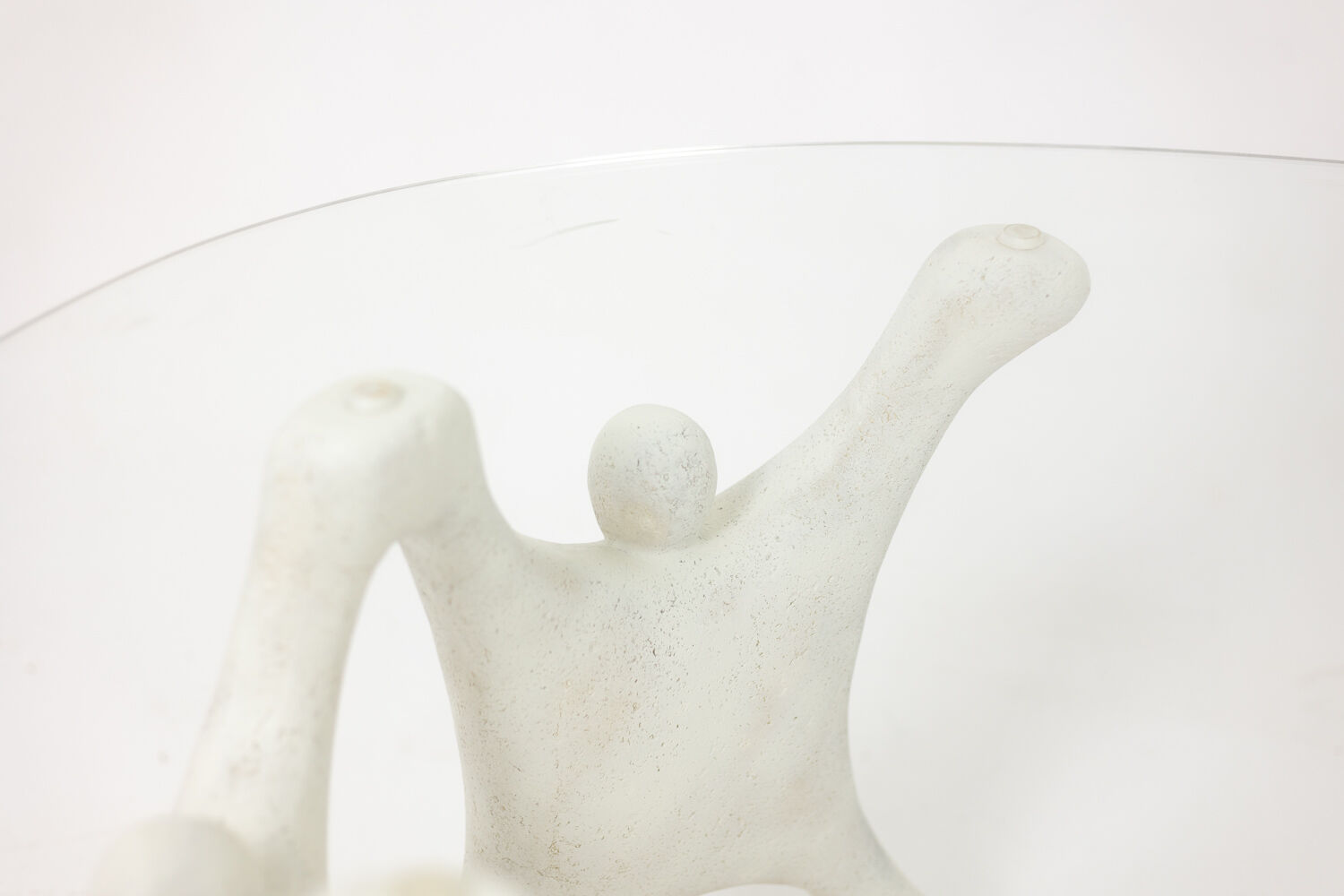 Brutalist coffee table, sculptural and organic. 1970s.