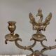 2-arm bronze candlestick, with eagle, 19th century